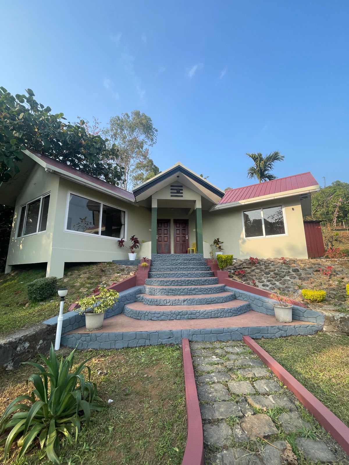 Rock Villa with hill views at Black Stone Wayanad Resort
