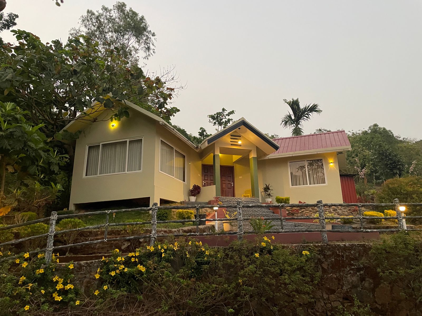 Black Stone villa evening